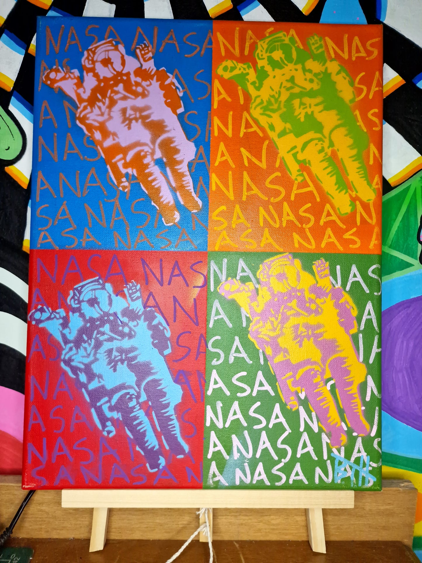 Original 'Nasa Spaceman' Canvas