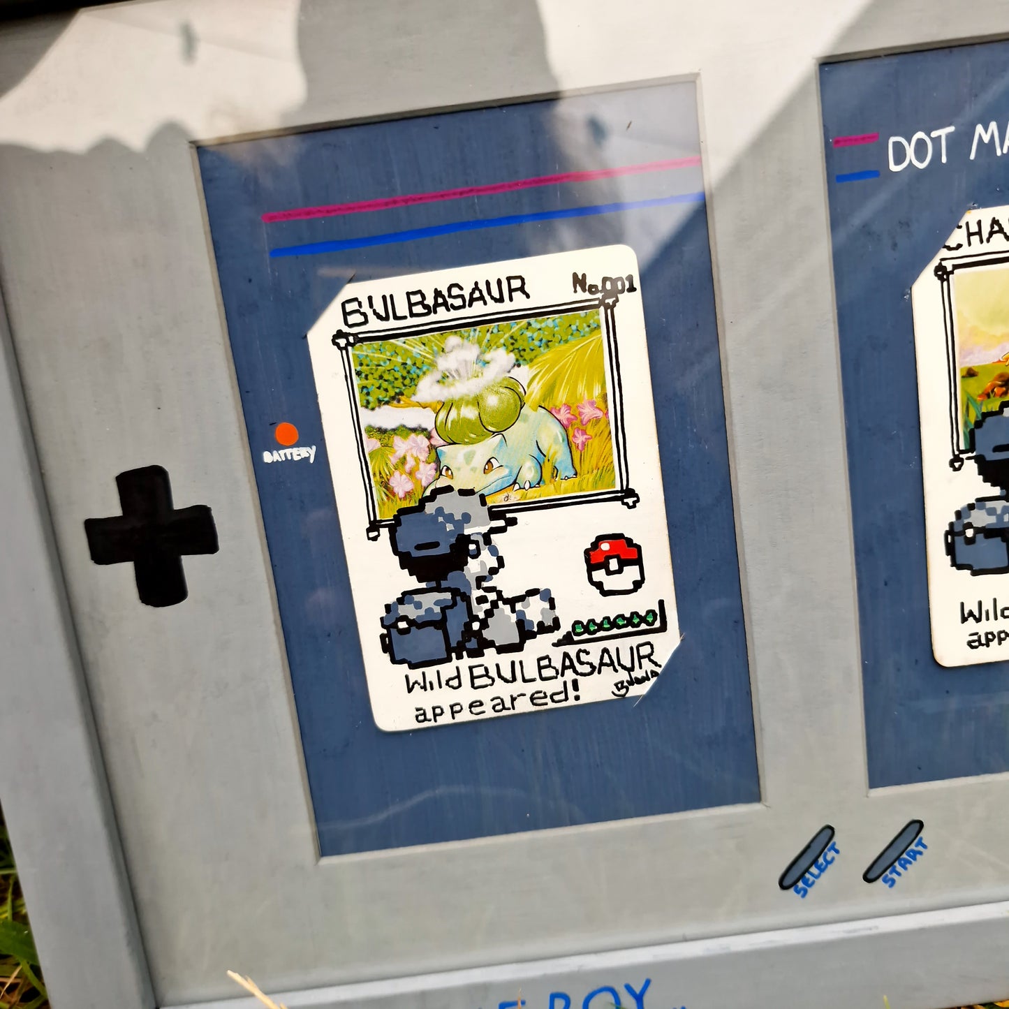 Pokemon Card #17, #18, #19 'Base starters' Framed