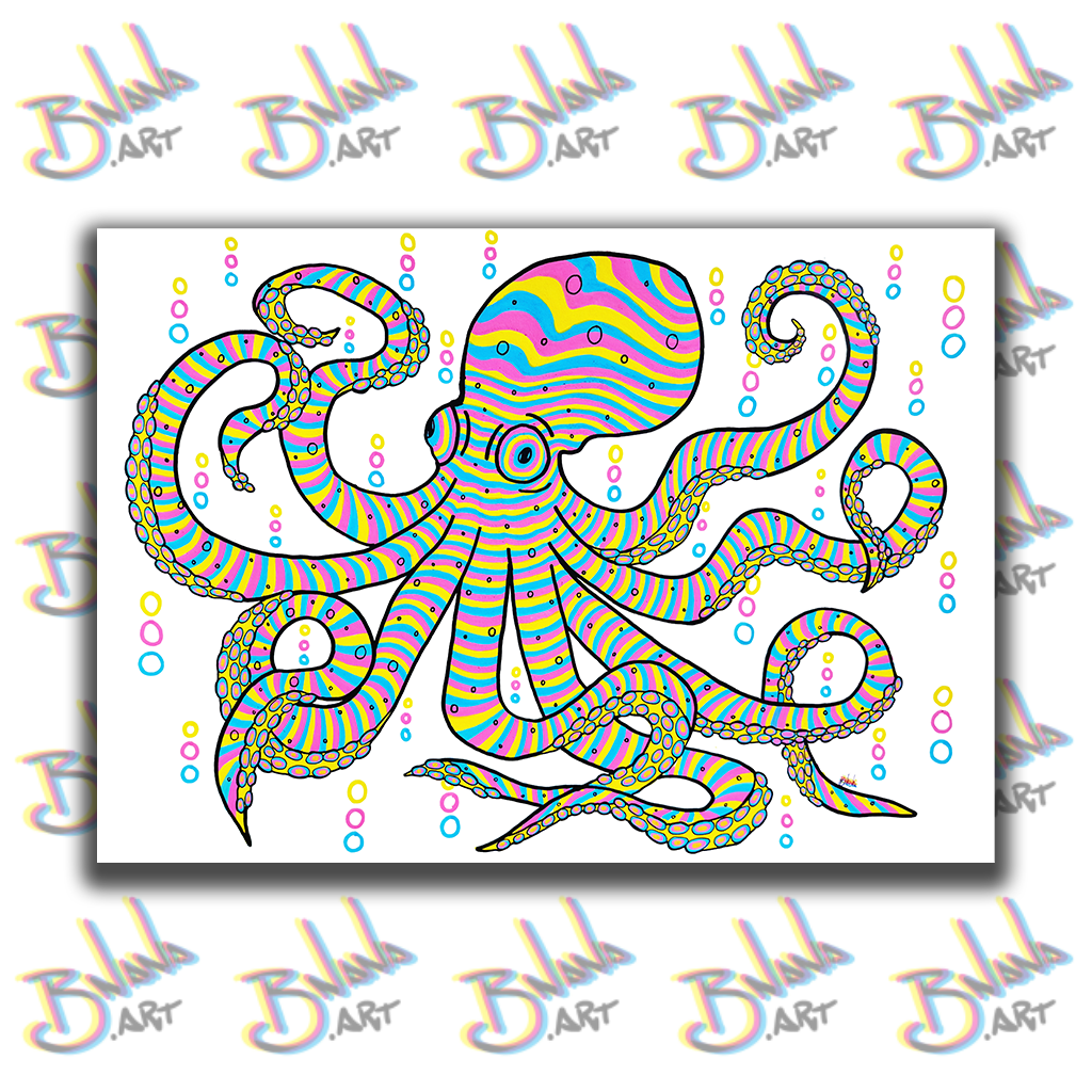 Unlimited Print 'Erald the Octopus' Glitch collection