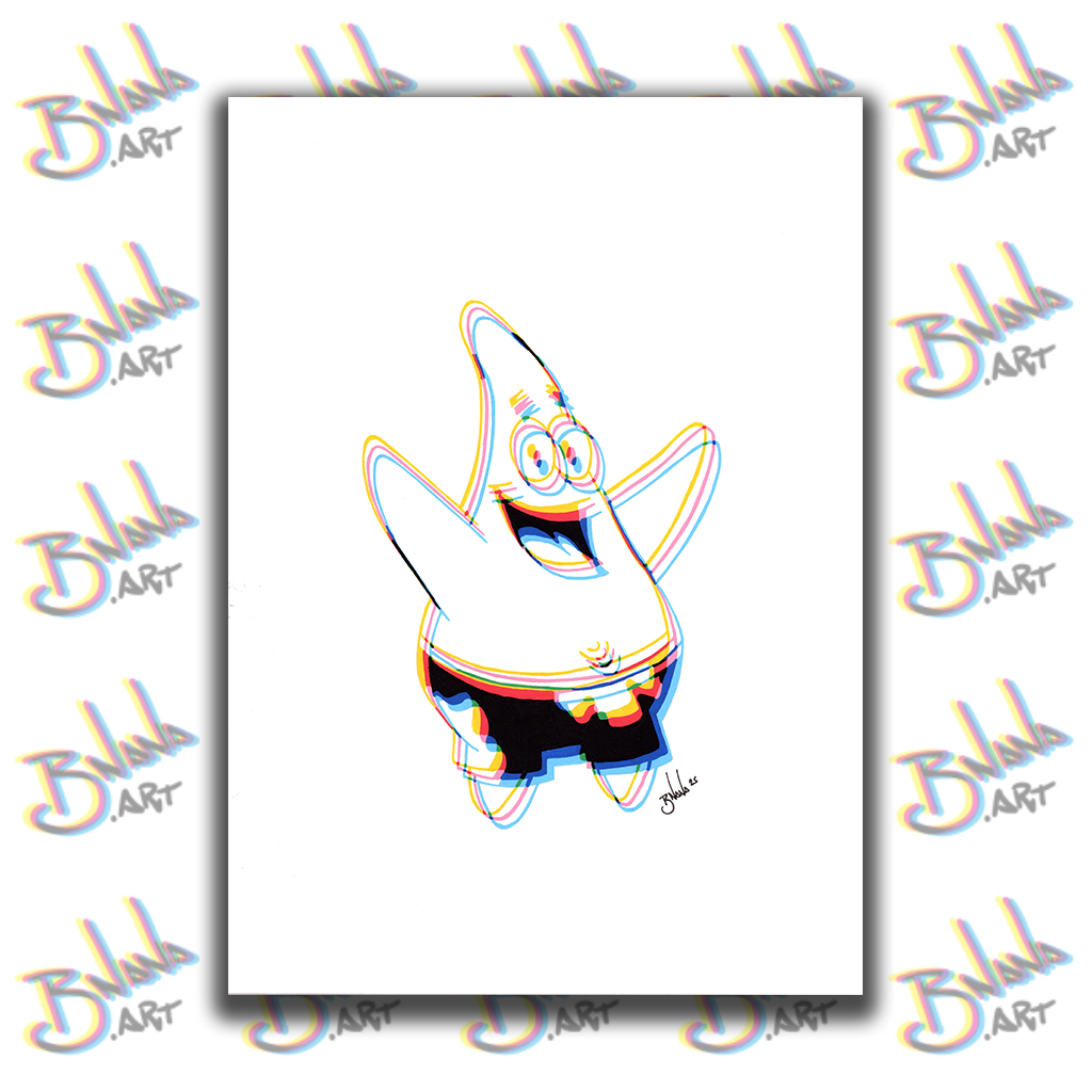 Unlimited Print 'Patrick Star' Glitch collection