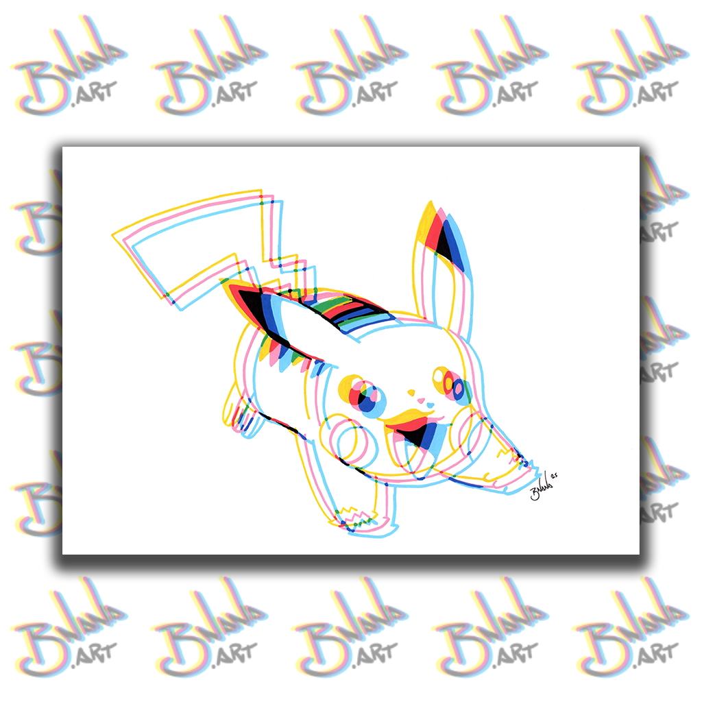 Unlimited Print 'Pikachu' Glitch collection