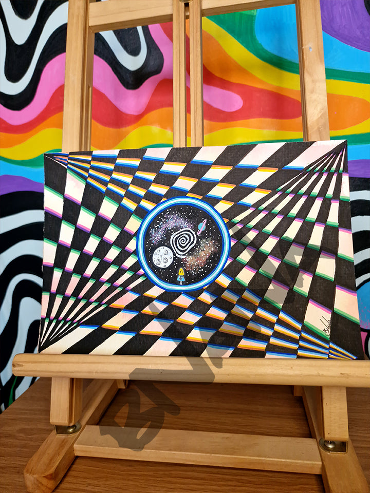 Original 'Alice cosmos' unframed
