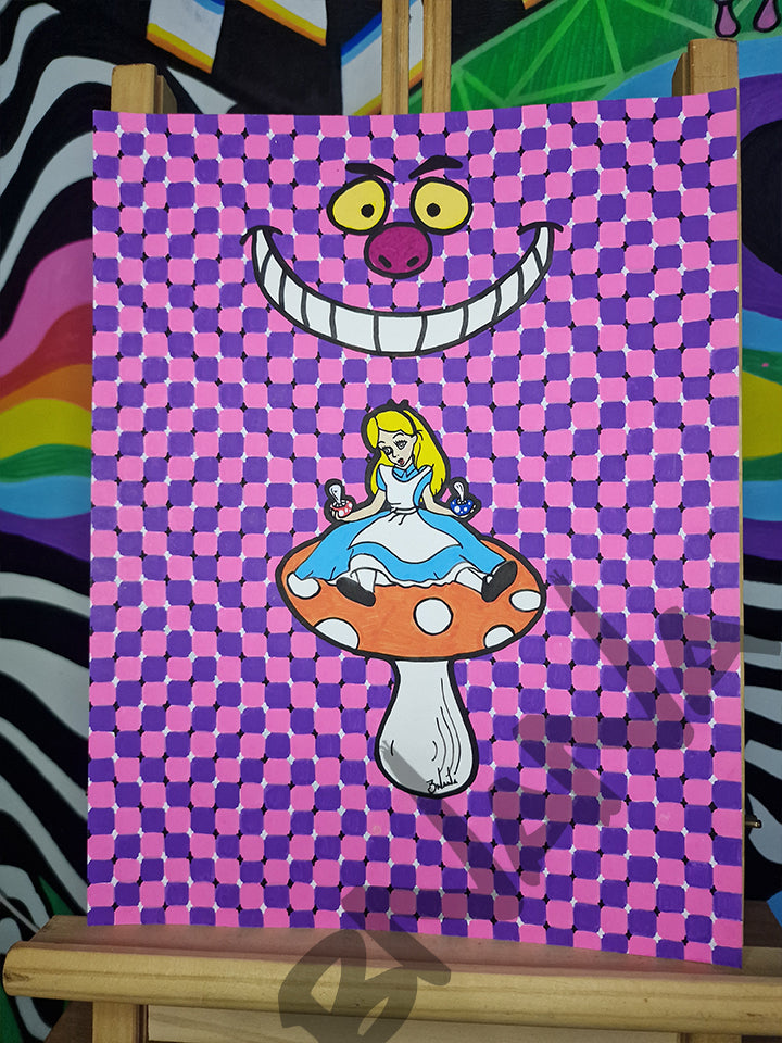 Original 'Fuzzy Eyes Alice?' Unframed