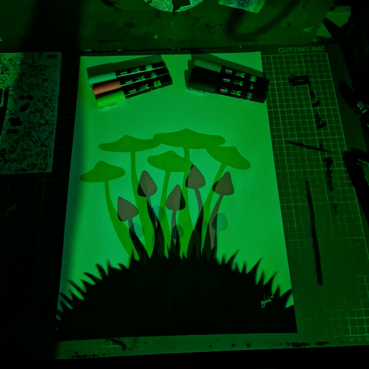 Limited Edition Hand Signed A3 Size Print 'Growth' Glitch collection