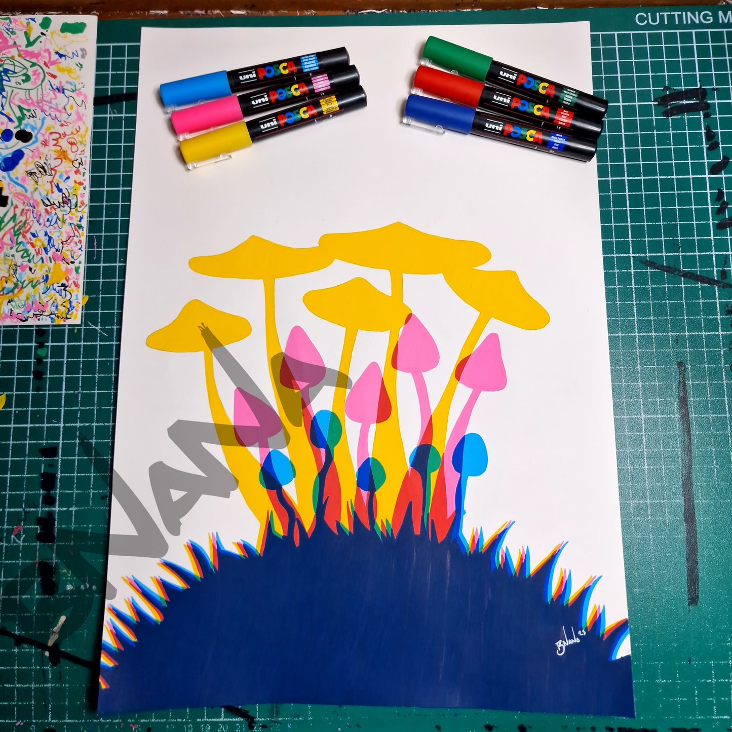 Limited Edition Hand Signed A3 Size Print 'Growth' Glitch collection