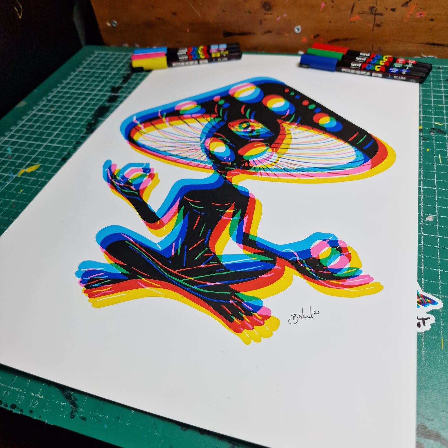 Limited Edition Hand Signed Print 'From Another Dimension' Glitch collection