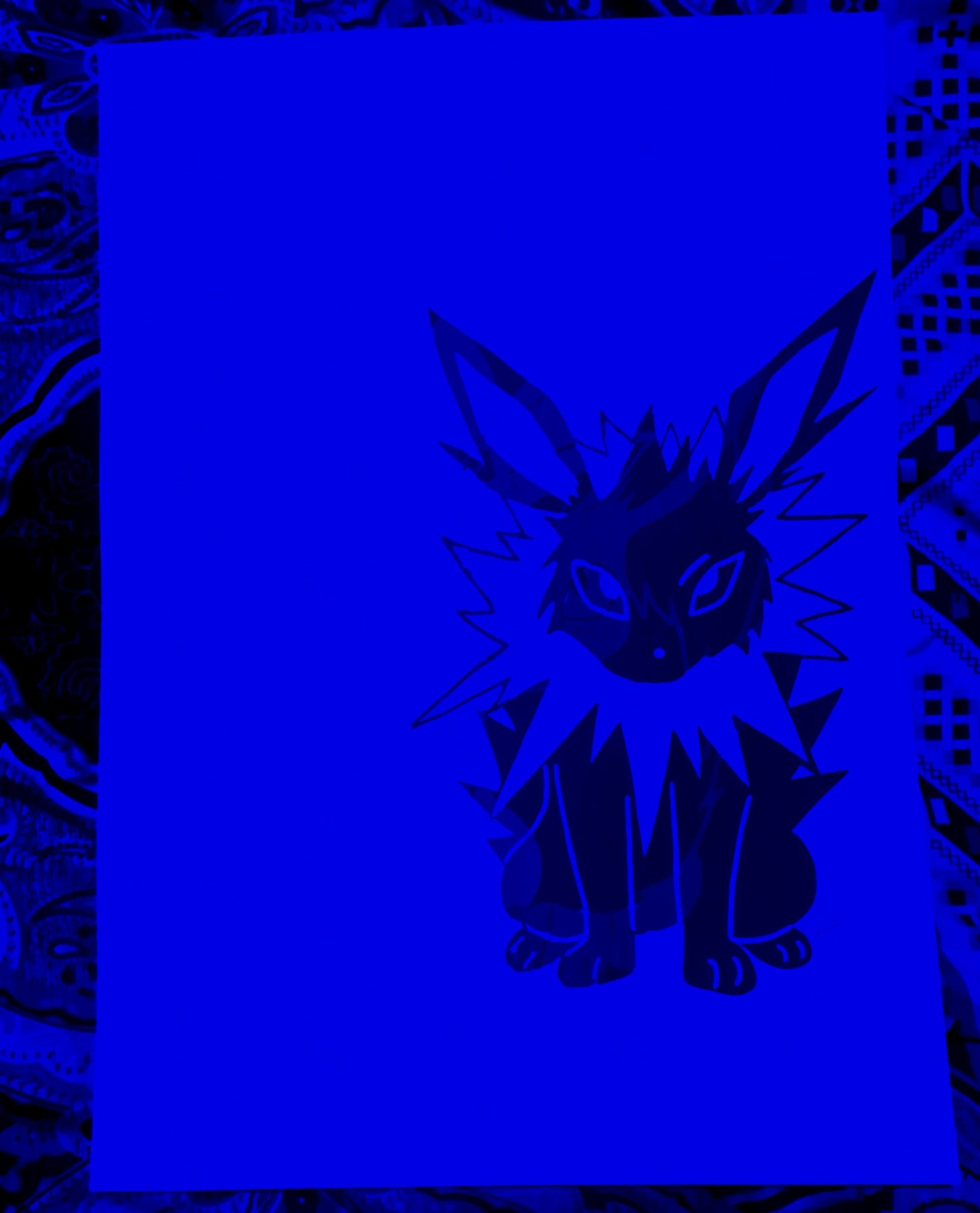 Limited Edition Hand Signed A3 Size Print 'Eeveelutions' Glitch collection