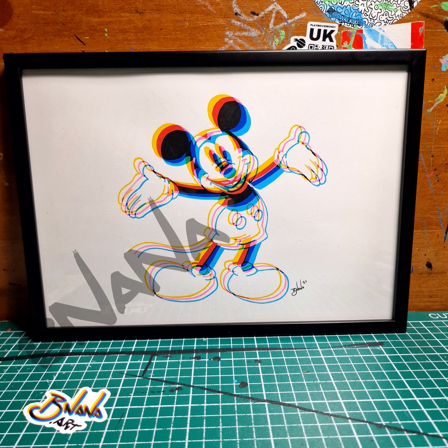 Original 'Glitchy Mickey #4' Glitch collection