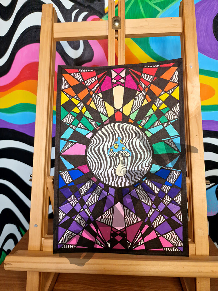 Original 'Smiley Shroom' unframed