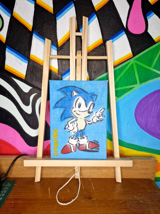 Original 'Sonic' small Canvas board