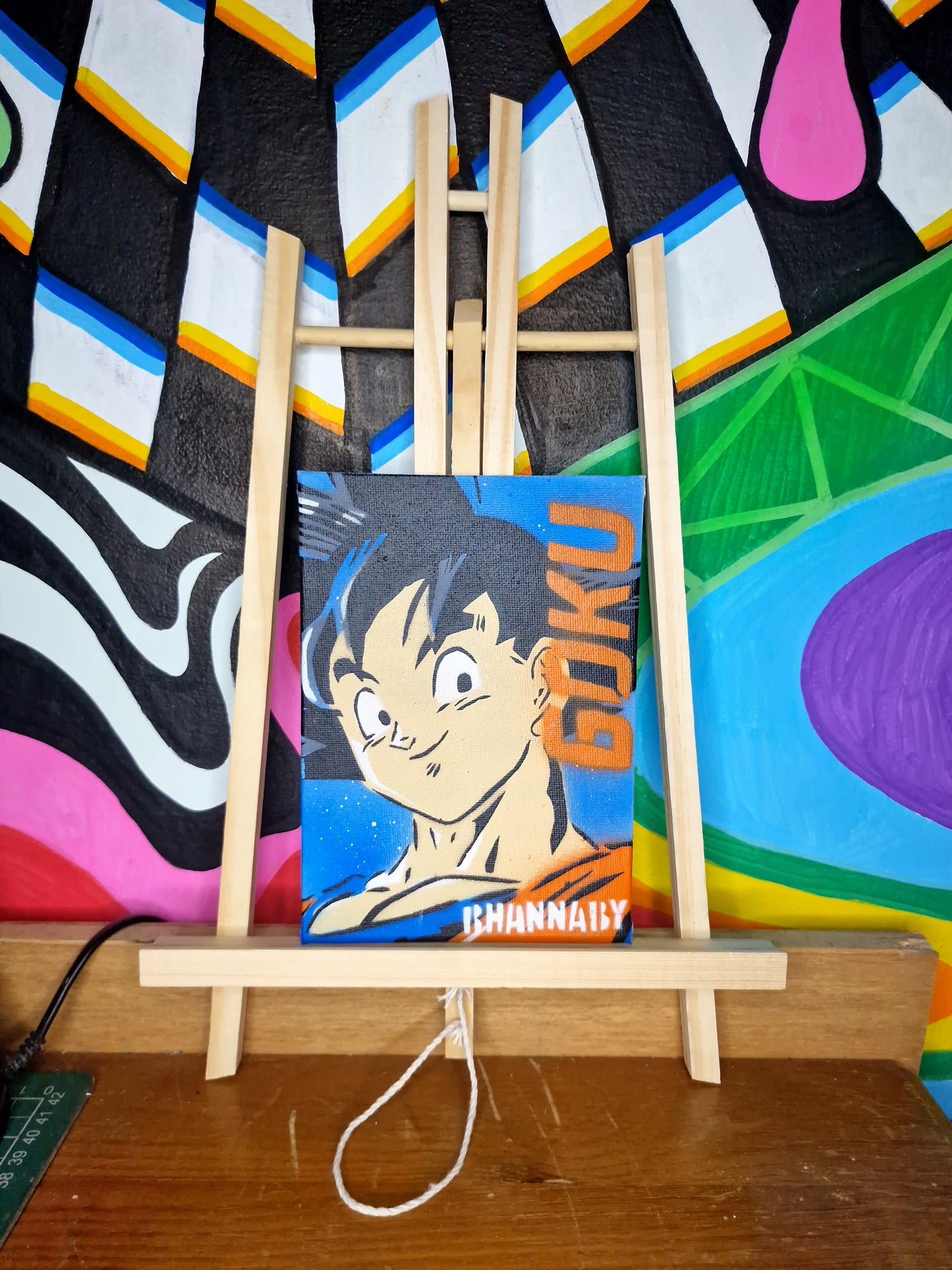 Original 'Goku' small Canvas board