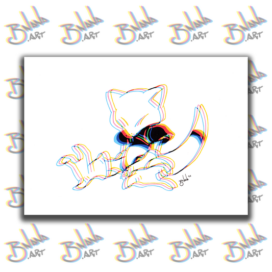 Unlimited Print 'Abra' Poke Glitch collection