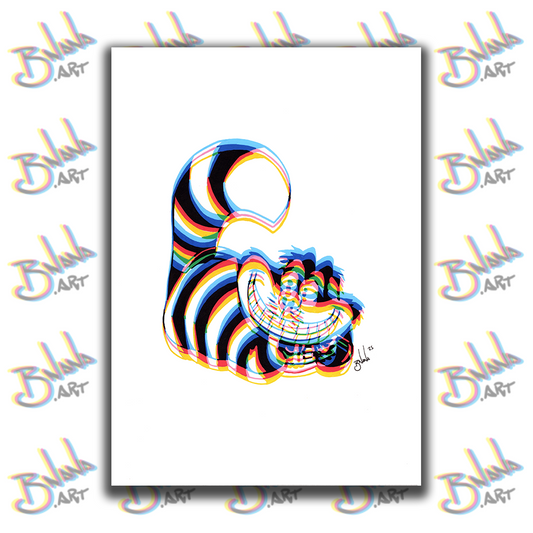 Unlimited Print 'Cheshire Cat' Glitch collection