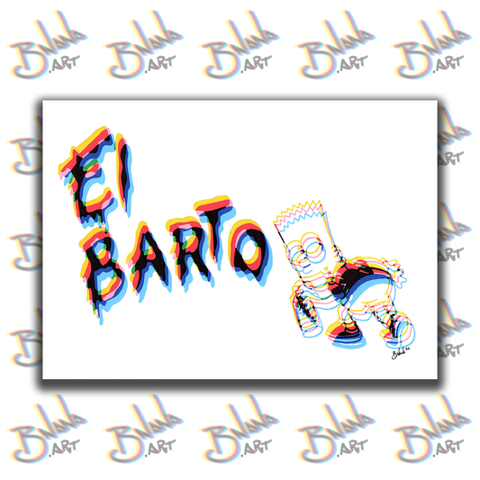 Unlimited Print 'El Barto' Glitch collection