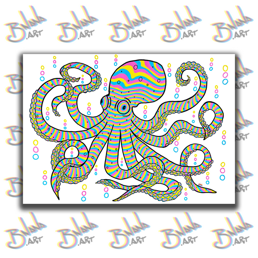 Unlimited Print 'Erald the Octopus' Glitch collection