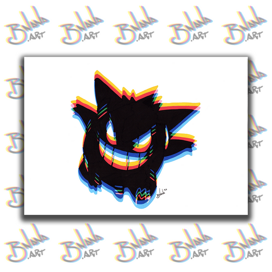 Unlimited Print 'Gengar' Poke Glitch collection