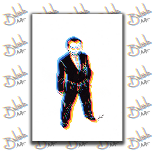 Unlimited Print 'Giovanni' Poke Glitch collection