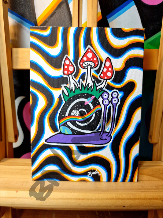 Mini A5 Canvas Space Snail