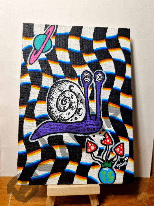 Mini A5 Canvas 'MoonSnail'