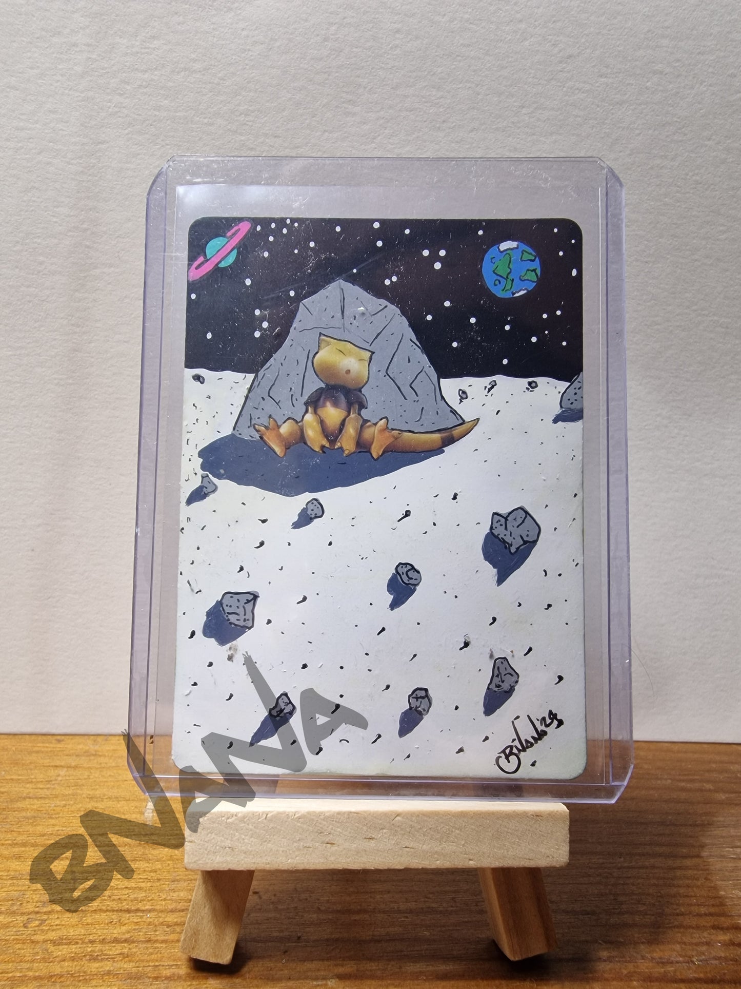 Pokemon Card #29 'Abra on the moon'