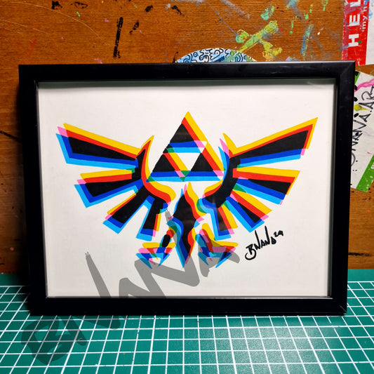 Original 'Glitch Zelda Triforce' Gaming collection