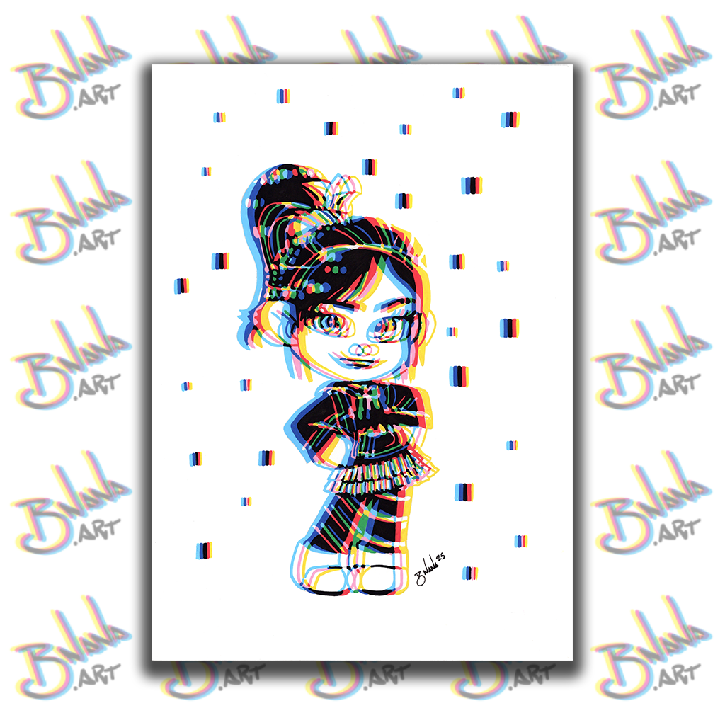 Unlimited Print 'Vanelope' Glitch collection