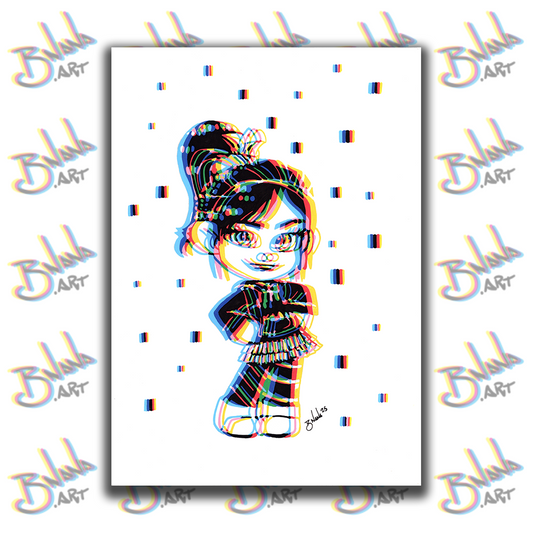 Unlimited Print 'Vanelope' Glitch collection