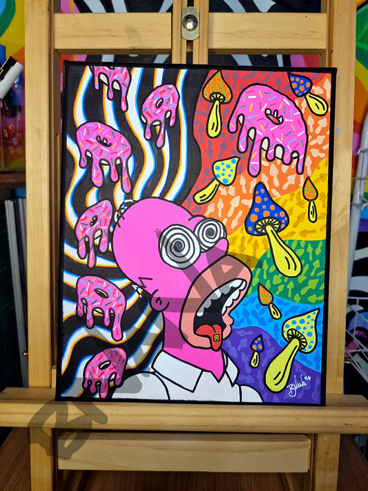 Original 'Trippy Homer' Canvas