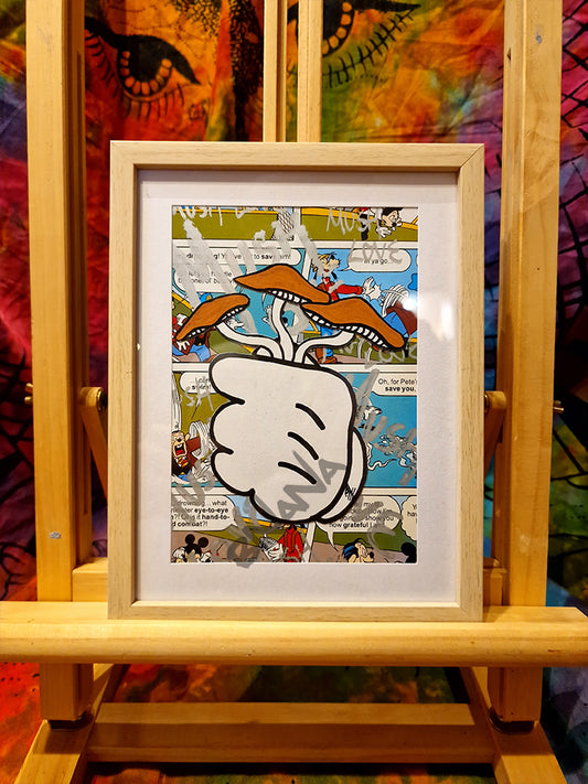 Original 'Mush Love Wavys ' small framed