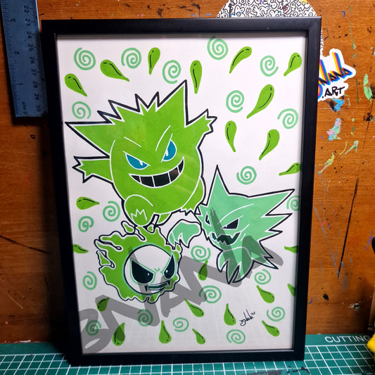 Original 'Gastly, Haunter & Gengar Inverted' Poke Inverted collection