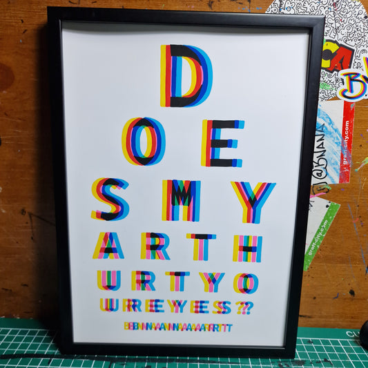 Original 'BNANA Eye Test' glitch collection