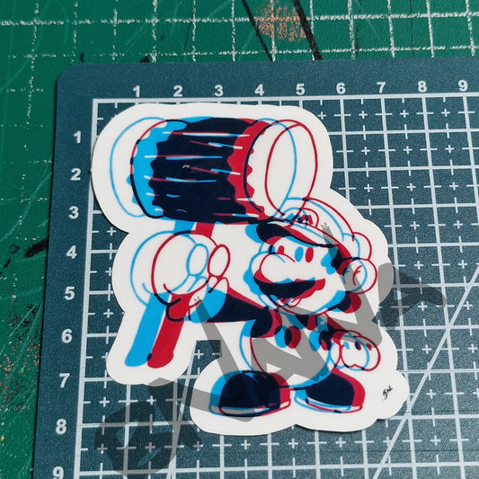 3D Mario sticker