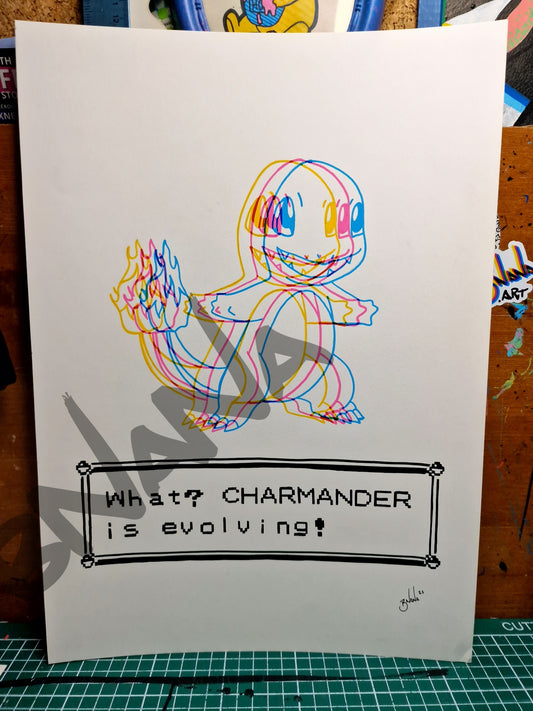 Original 'Charmander is Evolving' Poke Glitch collection