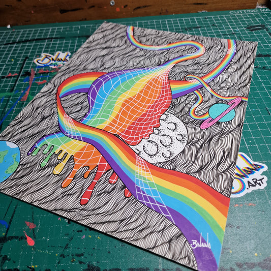 Limited Edition 'Lost In-line' A4 Print