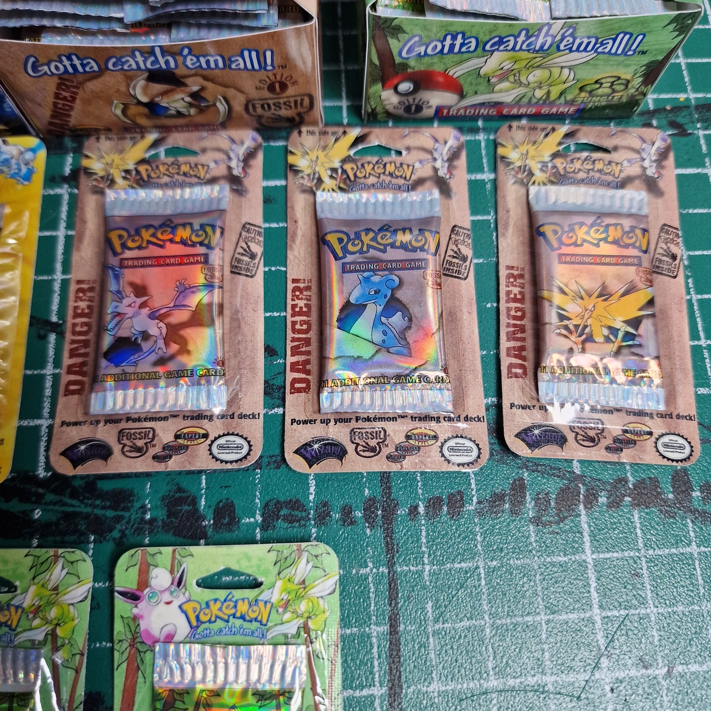 Mini Booster Blister Packs, Base, Fossil & Jungle Mini Series