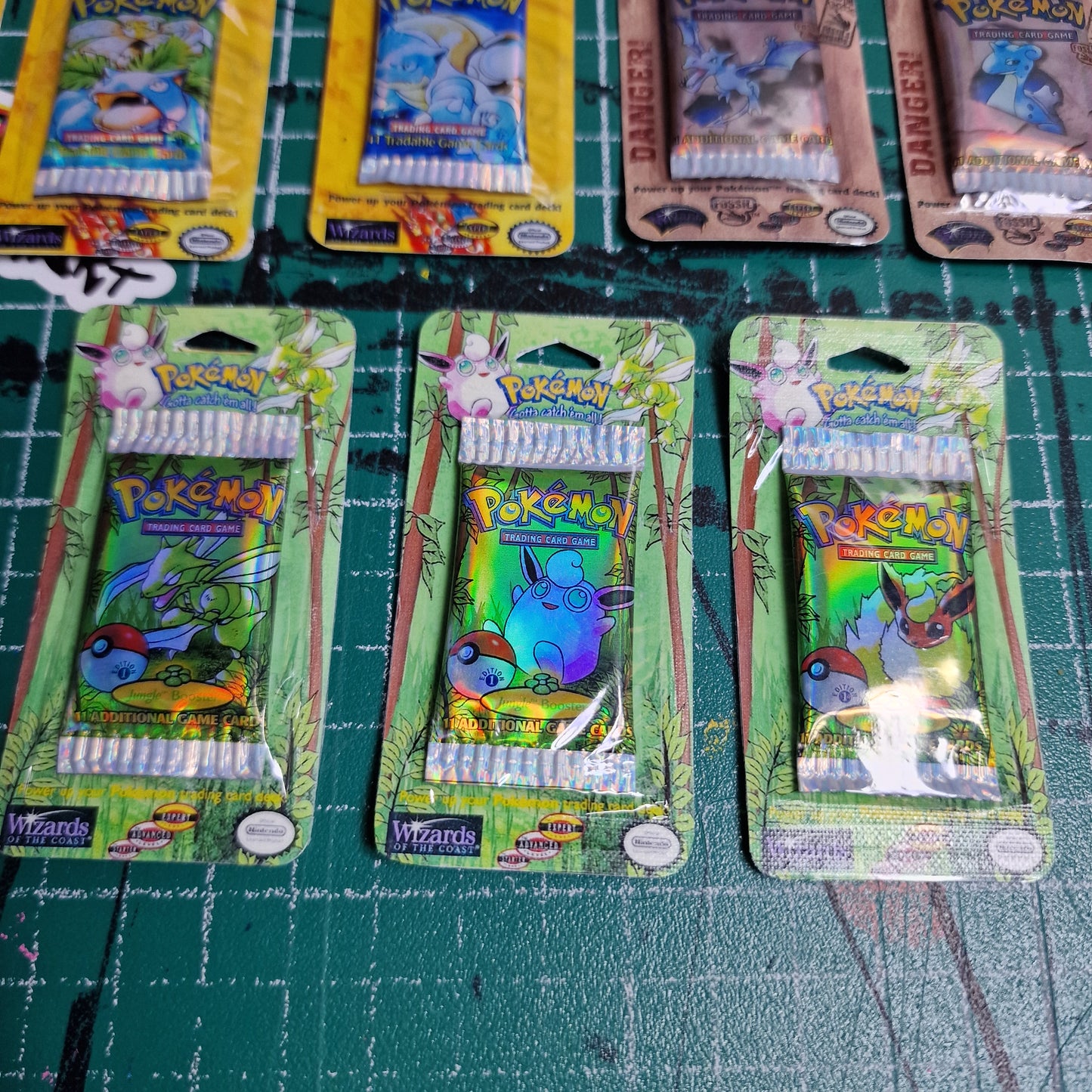 Mini Booster Blister Packs, Base, Fossil & Jungle Mini Series