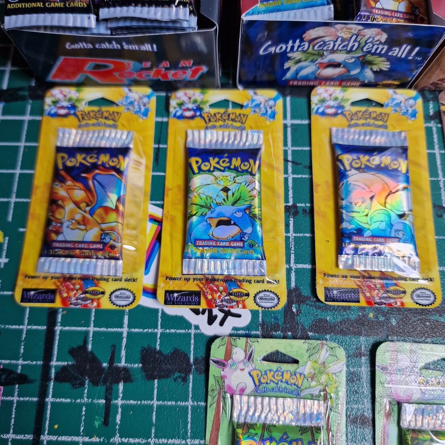 Mini Booster Blister Packs, Base, Fossil & Jungle Mini Series