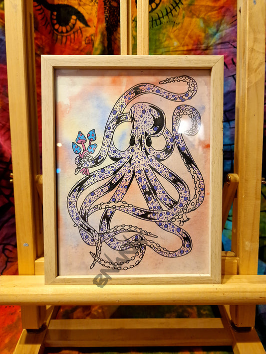 Original 'Shroomapus' small framed