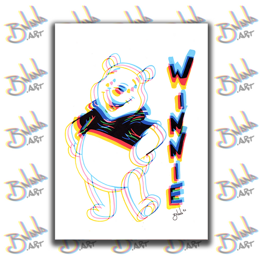 Unlimited Print 'Winnie the Glitch' Glitch collection